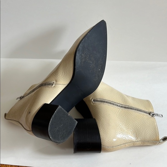 Everlane The Boss Boot – Cream Leather Ankle Boots, Size 8.5 - Picture 6 of 7